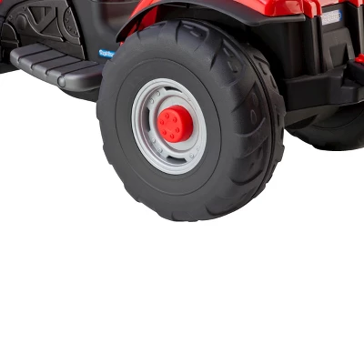 Peg Perego 6V Case Lil Tractor With Trailer Powered Ride-On - Red - Image 2