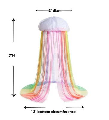 HearthSong - Rainbow Hideaway Canopy With LED Lights - Image 5