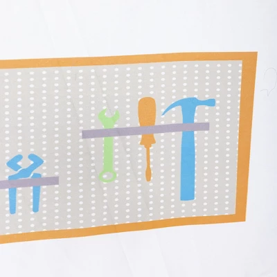 HearthSong 50-Inch Pretend-Play Fabric Garage And Tool Workshop With 19-Piece Pretend-Play Tool Set - Image 12