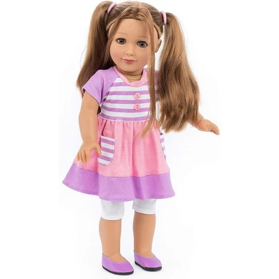 Playtime By Eimmie 18 Inch Doll With Clothing And Backpack Case Allie - Image 5