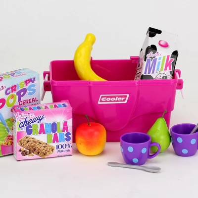 Sophia’s Cooler, Mugs And Grocery Food Set For 18'' Dolls, Hot Pink - Image 3