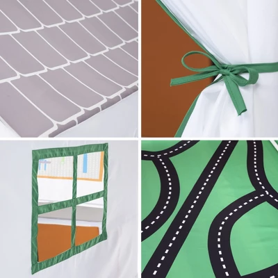 HearthSong 50-Inch Pretend-Play Fabric Garage And Tool Workshop With 19-Piece Pretend-Play Tool Set - Image 8