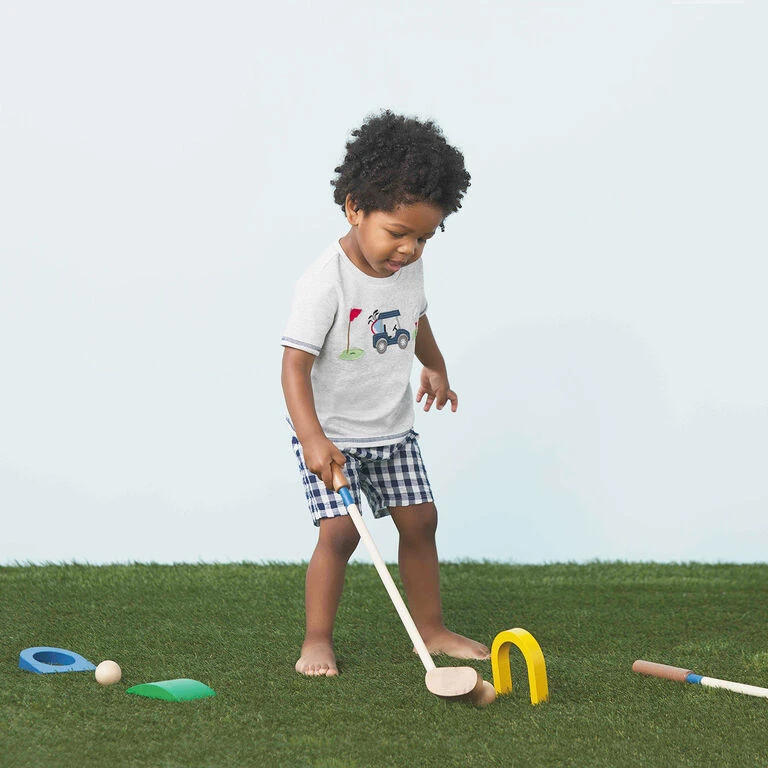 Mud Pie Golf Wood Toy Set, 7 Pieces - Image 3