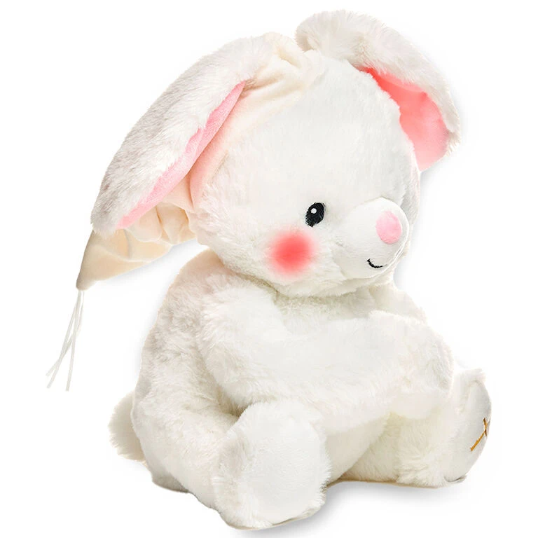 Paws For Prayer Bunny Stuffed Animal With Music And Light, 10" H - Image 2