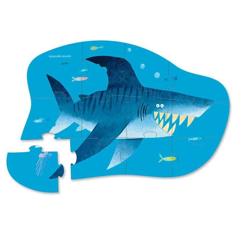Crocodile Creek Shark City 12-Piece Puzzle - Image 2