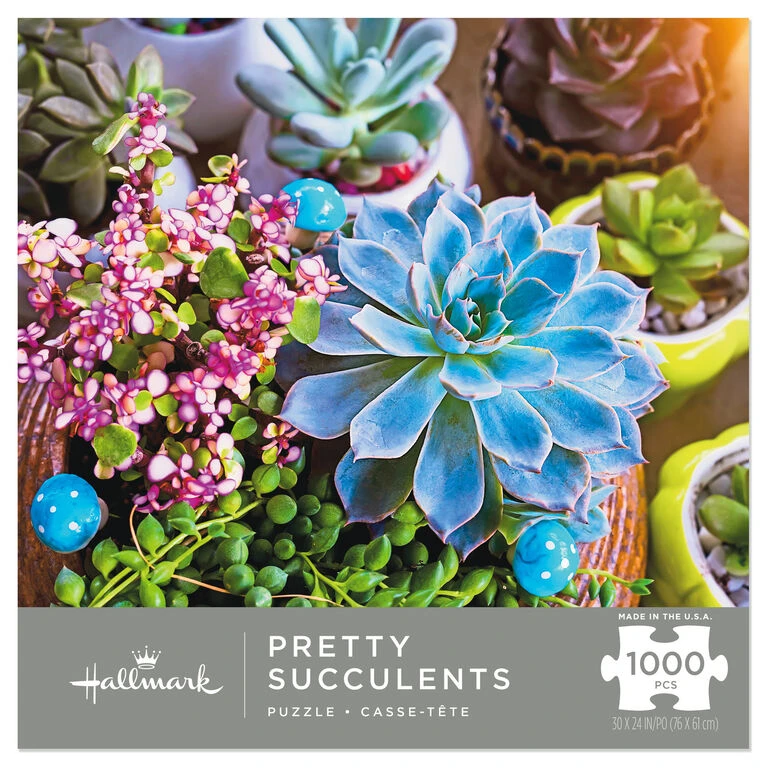 Hallmark Pretty Succulents 1,000-Piece Puzzle