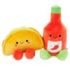 Hallmark Better Together Taco And Hot Sauce Magnetic Plush, 5"